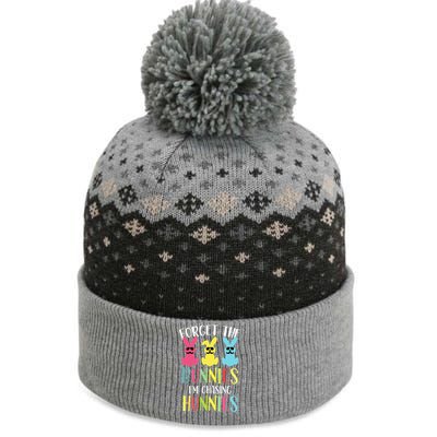 Forget The Bunnies I’m Chasing Hunnies Easter Bunny The Baniff Cuffed Pom Beanie