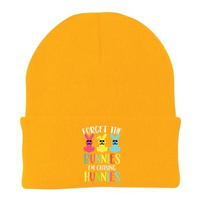 Forget The Bunnies I’m Chasing Hunnies Easter Bunny Knit Cap Winter Beanie