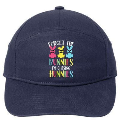 Forget The Bunnies I’m Chasing Hunnies Easter Bunny 7-Panel Snapback Hat