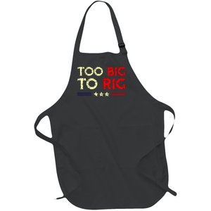 Funny Too Big To Rig 2024 Full-Length Apron With Pockets