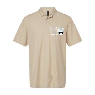 Forget The Bunnies Im Chasing Hunnies Easter Bunnies Softstyle Adult Sport Polo