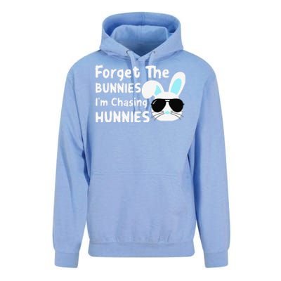 Forget The Bunnies Im Chasing Hunnies Easter Bunnies Unisex Surf Hoodie