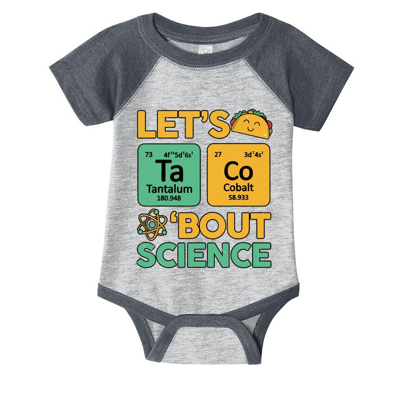 Funny Taco Bout Scienceshirt Tuesday Chemistry Stem Teacher Infant Baby Jersey Bodysuit