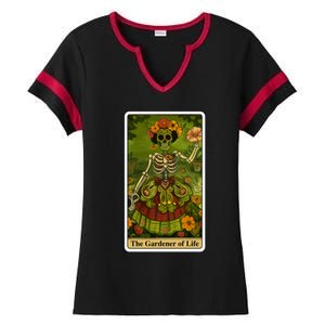 Funny Tarot Card The Gardener Of Life Psychic Fortune Teller Gift Ladies Halftime Notch Neck Tee