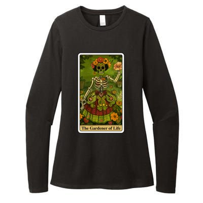 Funny Tarot Card The Gardener Of Life Psychic Fortune Teller Gift Womens CVC Long Sleeve Shirt