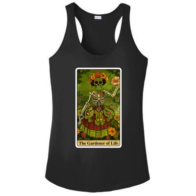 Funny Tarot Card The Gardener Of Life Psychic Fortune Teller Gift Ladies PosiCharge Competitor Racerback Tank