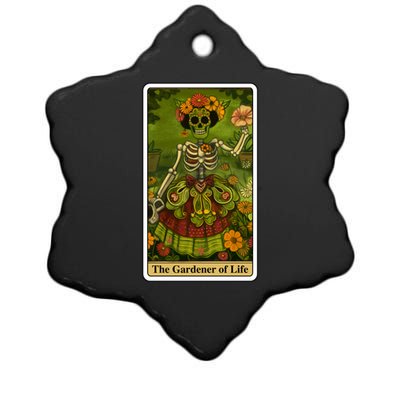 Funny Tarot Card The Gardener Of Life Psychic Fortune Teller Gift Ceramic Star Ornament