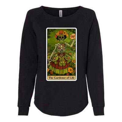 Funny Tarot Card The Gardener Of Life Psychic Fortune Teller Gift Womens California Wash Sweatshirt