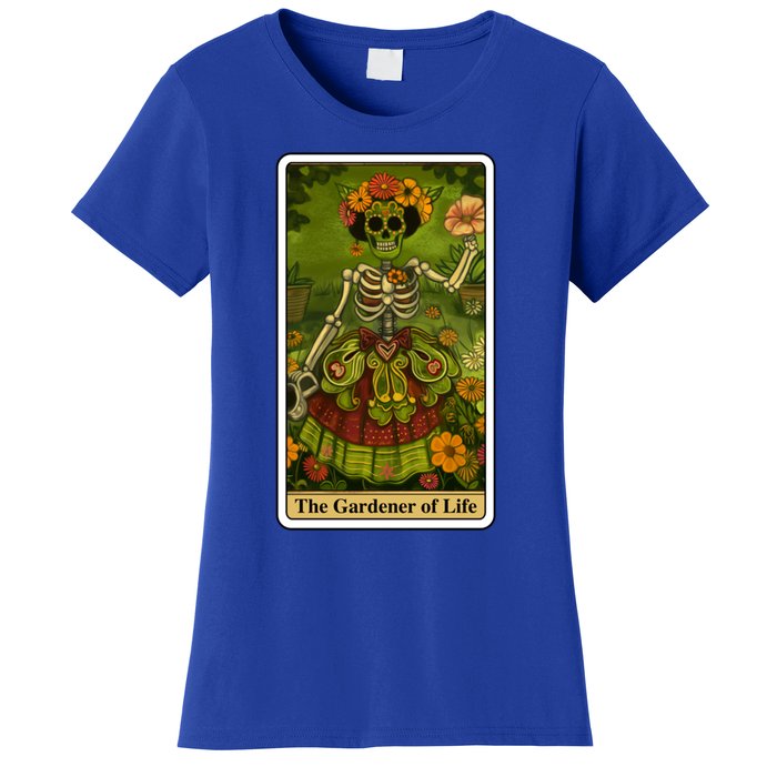 Funny Tarot Card The Gardener Of Life Psychic Fortune Teller Gift Women's T-Shirt