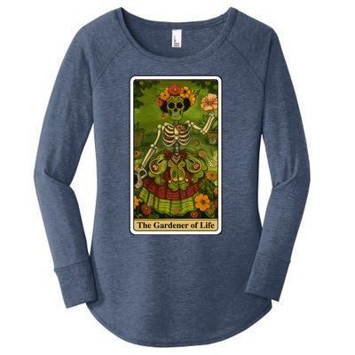 Funny Tarot Card The Gardener Of Life Psychic Fortune Teller Gift Women's Perfect Tri Tunic Long Sleeve Shirt