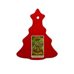 Funny Tarot Card The Gardener Of Life Psychic Fortune Teller Gift Ceramic Tree Ornament