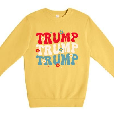 Funny Trump Cute Gift Premium Crewneck Sweatshirt