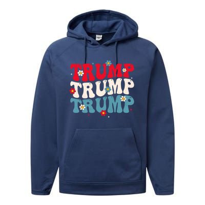 Funny Trump Cute Gift Performance Fleece Hoodie