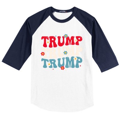 Funny Trump Cute Gift Baseball Sleeve Shirt