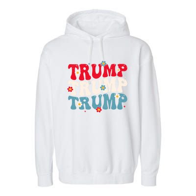 Funny Trump Cute Gift Garment-Dyed Fleece Hoodie