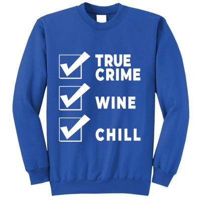 Funny True Crime Checklist Gift Design For Lovers Junkies Meaningful Gift Sweatshirt