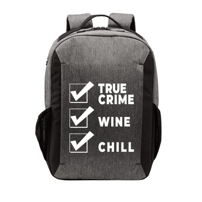 Funny True Crime Checklist Gift Design For Lovers Junkies Meaningful Gift Vector Backpack
