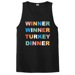 Funny Thanksgiving Christmas Winner Winner Turkey Dinner Cute Gift PosiCharge Competitor Tank