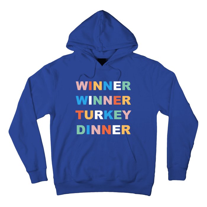 Funny Thanksgiving Christmas Winner Winner Turkey Dinner Cute Gift Hoodie