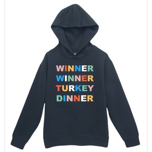 Funny Thanksgiving Christmas Winner Winner Turkey Dinner Cute Gift Urban Pullover Hoodie