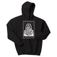 Funny Tarot Card Zero Of Fucks Occult Tarot Reader Reading Kids Hoodie