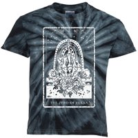 Funny Tarot Card Zero Of Fucks Occult Tarot Reader Reading Kids Tie-Dye T-Shirt