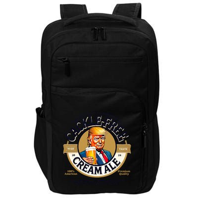 Funny Trump Cackle Free Cream Ale Beer Pun For Trump Support Impact Tech Backpack
