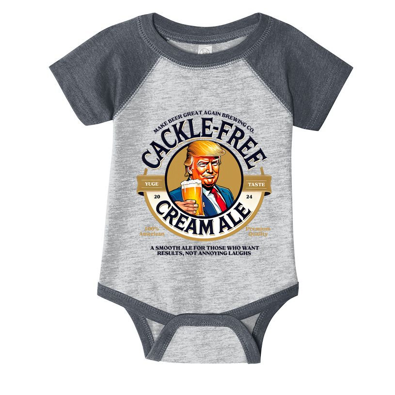 Funny Trump Cackle Free Cream Ale Beer Pun For Trump Support Infant Baby Jersey Bodysuit