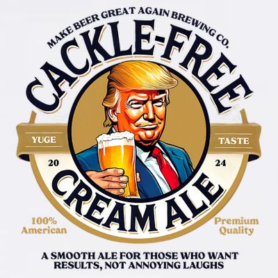 Funny Trump Cackle Free Cream Ale Beer Pun For Trump Support T-Shirt