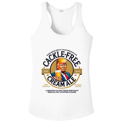 Funny Trump Cackle Free Cream Ale Beer Pun For Trump Support Ladies PosiCharge Competitor Racerback Tank