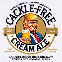 Funny Trump Cackle Free Cream Ale Beer Pun For Trump Support Premium T-Shirt