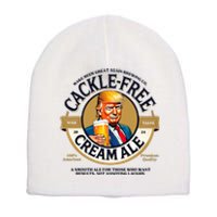 Funny Trump Cackle Free Cream Ale Beer Pun For Trump Support Short Acrylic Beanie