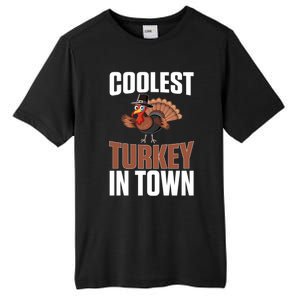 Funny Thanksgiving Coolest Turkey In Town Great Gift Tall Fusion ChromaSoft Performance T-Shirt