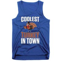 Funny Thanksgiving Coolest Turkey In Town Great Gift Tank Top