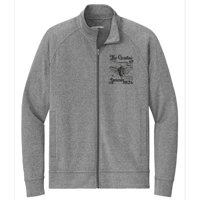 Funny The Cicadas Reunion Summer 2024 Stretch Full-Zip Cadet Jacket