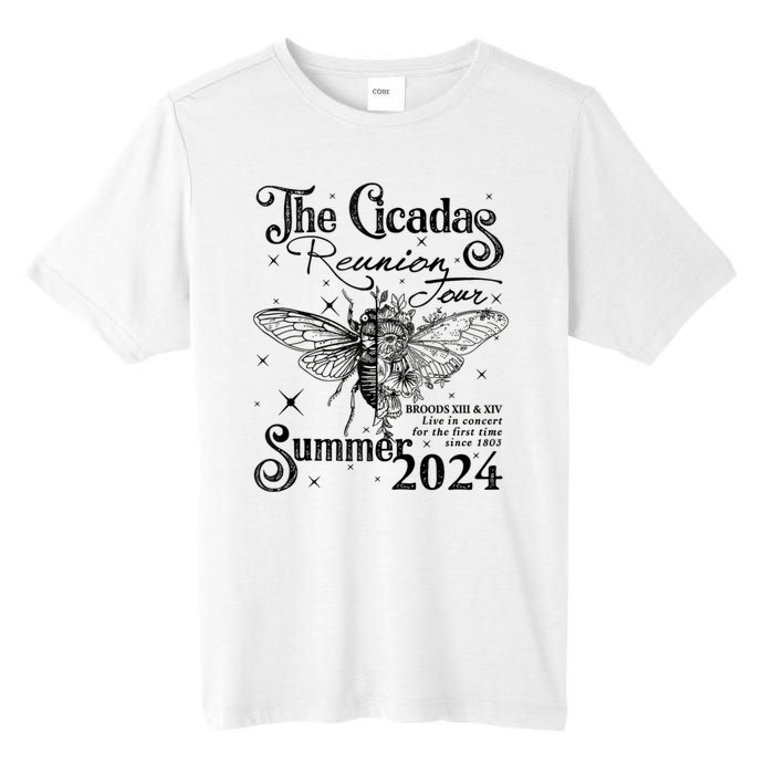 Funny The Cicadas Reunion Summer 2024 Tall Fusion ChromaSoft Performance T-Shirt