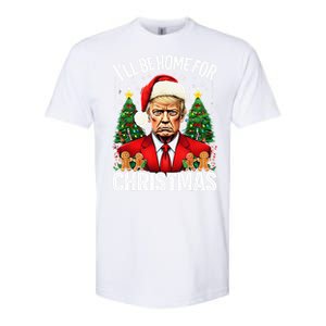 Funny Trump Christmas Santa Hat ILl Be Home For Christmas Softstyle CVC T-Shirt