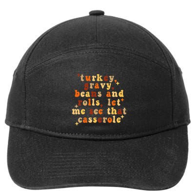 Funny Thanksgiving Casserole Apron 7-Panel Snapback Hat