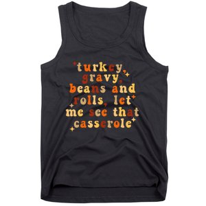 Funny Thanksgiving Casserole Apron Tank Top