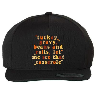 Funny Thanksgiving Casserole Apron Wool Snapback Cap