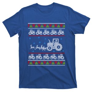 Farm Tractors Christmas Agriculture Holidays Winter Xmas Cute Gift T-Shirt