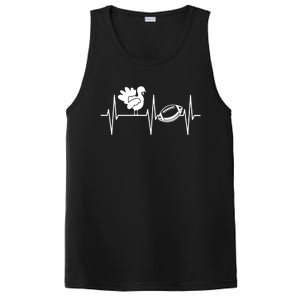 Football Turkey Cool Gift Thanksgiving Turkey And Football Gift PosiCharge Competitor Tank