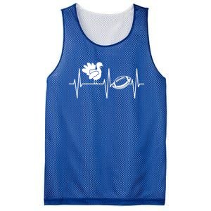 Football Turkey Cool Gift Thanksgiving Turkey And Football Gift Mesh Reversible Basketball Jersey Tank