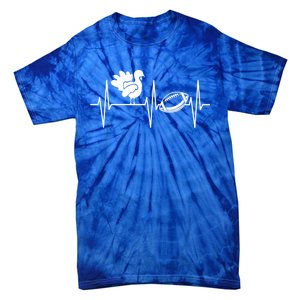 Football Turkey Cool Gift Thanksgiving Turkey And Football Gift Tie-Dye T-Shirt