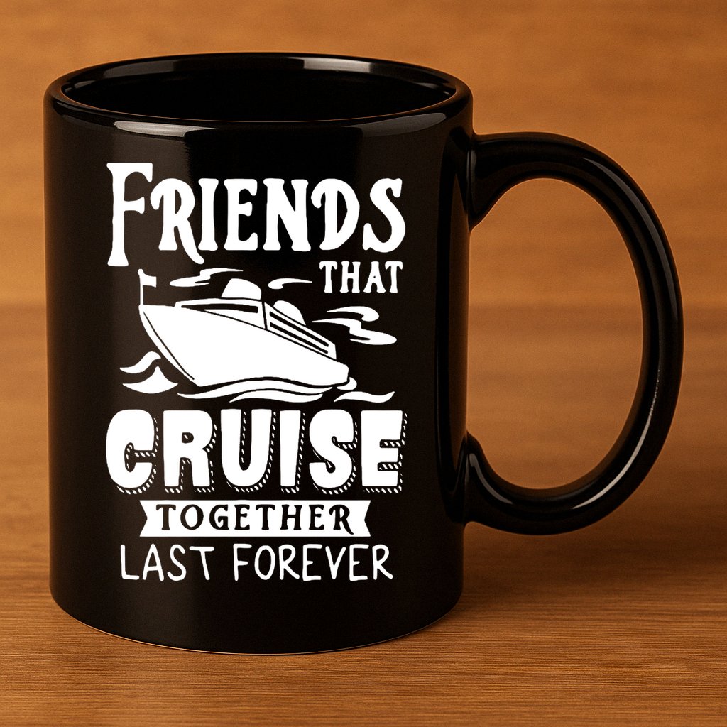 Friends That Cruise Together Last Forever 11oz C Handle Ceramic Mug