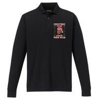 Funny Trump Christmas Came Early Voter Political Performance Long Sleeve Polo