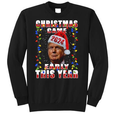 Funny Trump Christmas Came Early Voter Political Sweatshirt