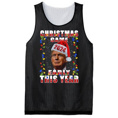 Funny Trump Christmas Came Early Voter Political Mesh Reversible Basketball Jersey Tank