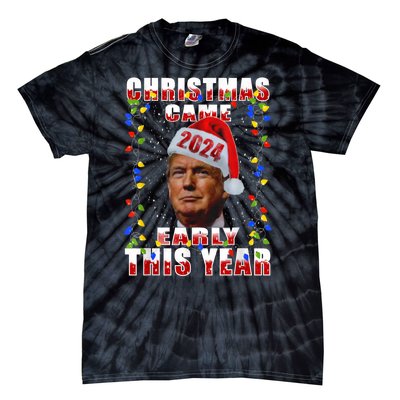 Funny Trump Christmas Came Early Voter Political Tie-Dye T-Shirt