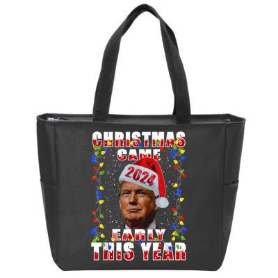 Funny Trump Christmas Came Early Voter Political Zip Tote Bag